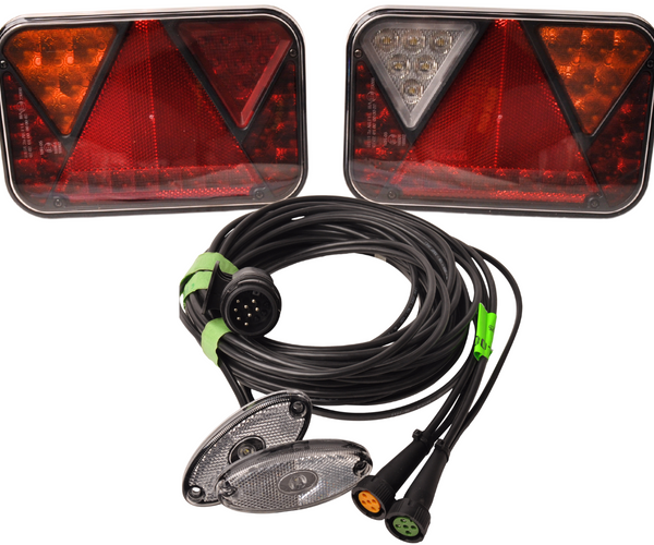 Kit d'éclairage LED - Fristom FT-270 - 13 broches - incluant des feux de marquage &amp; des résistances intégrées
