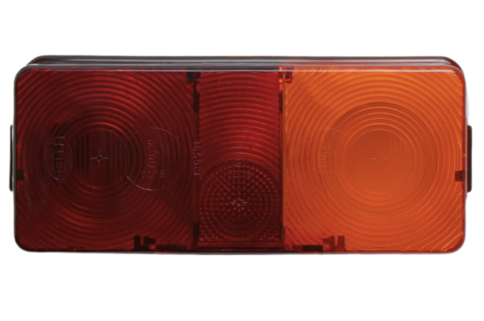 Hella Feu arrière de remorque - Hella - 3 chambres - droite - 75x170x62 mm