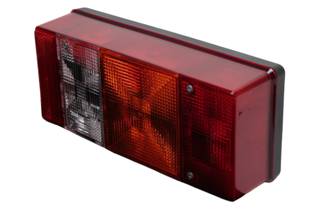 Hella Feu arrière de remorque - Hella - 4 chambres - droite - 246x108x66 mm - raccordement par cosse plate - avec feu de recul