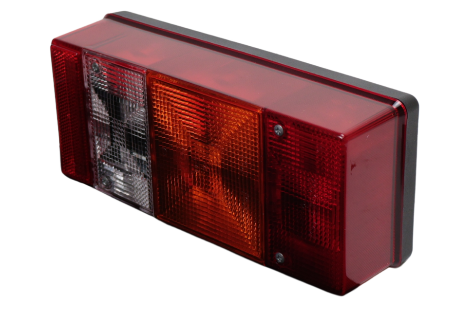 Hella Feu arrière de remorque - Hella - 4 chambres - droite - 246x108x66 mm - raccordement par cosse plate - avec feu de recul