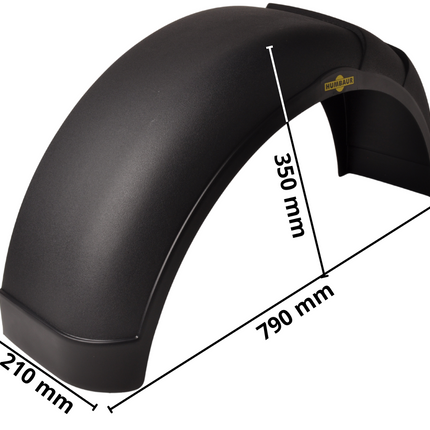 Humbaur Humbaur Garde boue 14 pouces - gauche - 790x210x350 mm