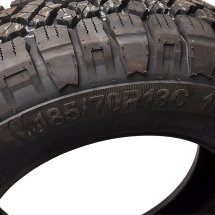 Kargotrail Pneu sans chambre à air - 185/70R13 - tout-terrain - capacité de charge : 950 kg - 106/104N