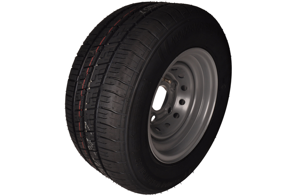 Kargotrail Roue complète 10 pouces - 195/55R10C pneu + jante - ET-4_-Mercedes cercle de trous : 5x112 - 750 kg - 10PR - diamètre du moyeu:  67 mm