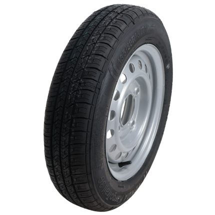 Kargotrail Roue complète de remorque - 135/80R13 - entraxe : 4x130 - capacité de charge : 335 kg - diamètre du moyeu : 85 mm