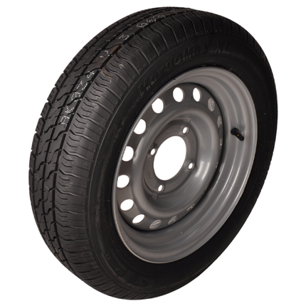 Kargotrail Roue complète de remorque - 145/70R13 - entraxe : 4x115 - capacité de charge : 425 kg - diamètre du moyeu : 85 mm