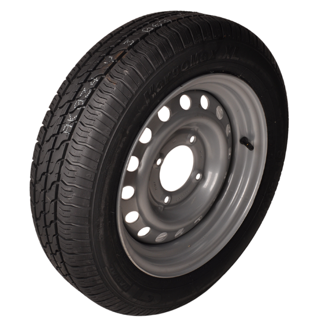 Kargotrail Roue complète de remorque - 145/70R13 - entraxe : 4x115 - capacité de charge : 425 kg - diamètre du moyeu : 85 mm