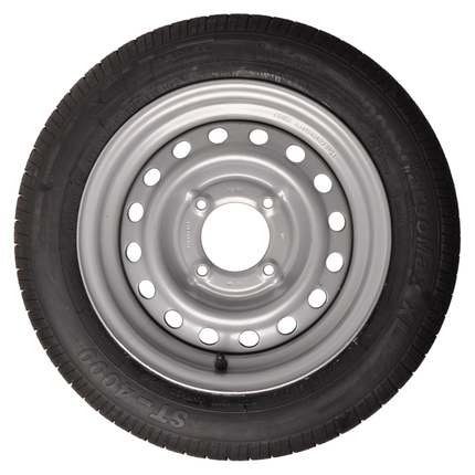 Kargotrail Roue complète de remorque - 145/70R13 - entraxe : 4x115 - capacité de charge : 425 kg - diamètre du moyeu : 85 mm