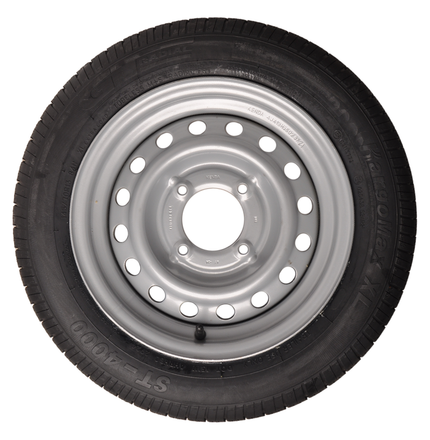Kargotrail Roue complète de remorque - 145/70R13 - entraxe : 4x115 - capacité de charge : 425 kg - diamètre du moyeu : 85 mm