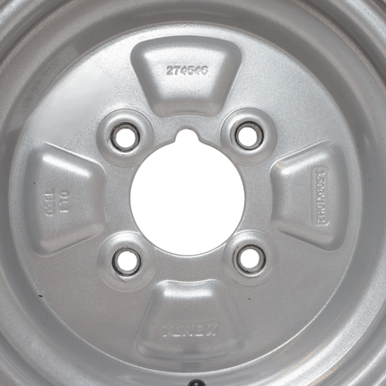 Kargotrail Roue complète de remorque - 145/80R10(145R10) - entraxe : 4x101,6 - capacité de charge : 375 kg - diamètre du moyeu : 67 mm - 4PR
