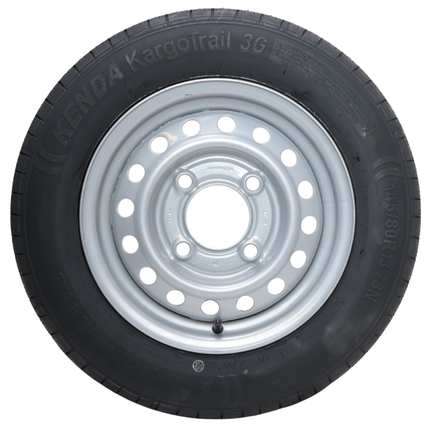 Kargotrail Roue complète de remorque - 145/80R13 - entraxe : 4x130 - capacité de charge : 425kg - diamètre du moyeu : 85 mm