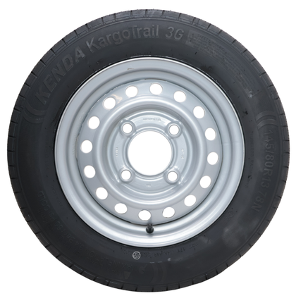 Kargotrail Roue complète de remorque - 145/80R13 - entraxe : 4x130 - capacité de charge : 425kg - diamètre du moyeu : 85 mm