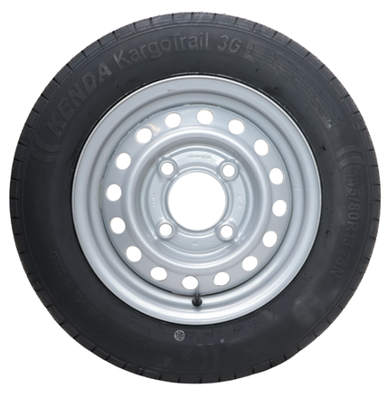 Kargotrail Roue complète de remorque - 145/80R13 - entraxe : 4x130 - capacité de charge : 425kg - diamètre du moyeu : 85 mm