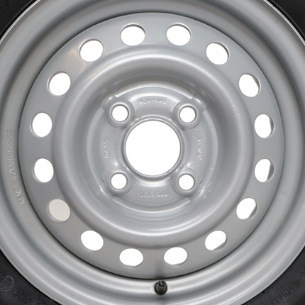 Kargotrail Roue complète de remorque - 155/70R13 - entraxe : 4x100 - capacité de charge : 375 kg - diamètre du moyeu : 57 mm