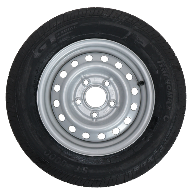 Kargotrail Roue complète de remorque - 155/80R13C - entraxe : 5x112 - capacité de charge : 615 kg - diamètre du moyeu : 67 mm