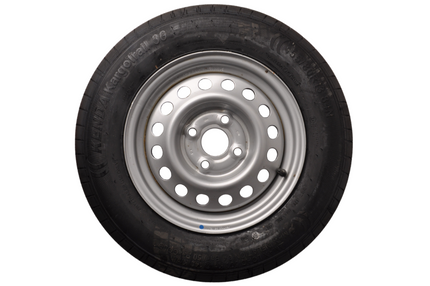 Kargotrail Roue complète de remorque - 155R13 - entraxe : 4x100 - capacité de charge : 500 kg - diamètre du moyeu : 57 mm