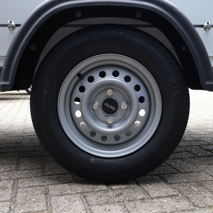 Kargotrail Roue complète de remorque - 155R13 - entraxe : 4x100 - capacité de charge : 500 kg - diamètre du moyeu : 57 mm