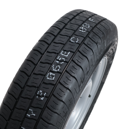 Kargotrail Roue complète de remorque - 155R13C - entraxe : 4x100 - capacité de charge : 615 kg - diamètre du moyeu : 57 mm