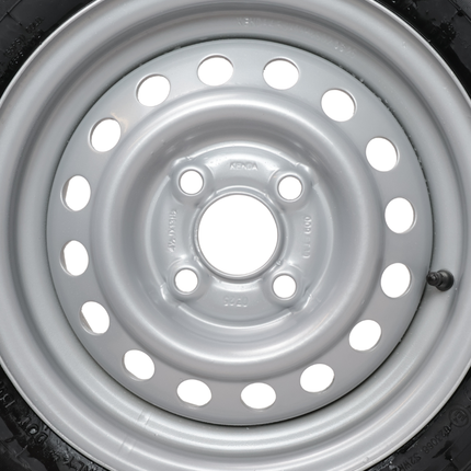 Kargotrail Roue complète de remorque - 155R13C - entraxe : 4x100 - capacité de charge : 615 kg - diamètre du moyeu : 57 mm