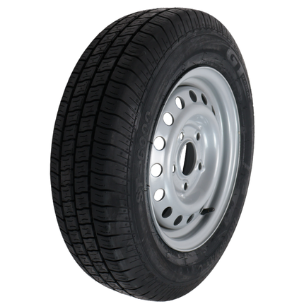 Kargotrail Roue complète de remorque - 155R13C - entraxe : 5x112 - capacité de charge : 615 kg - diamètre du moyeu : 67 mm