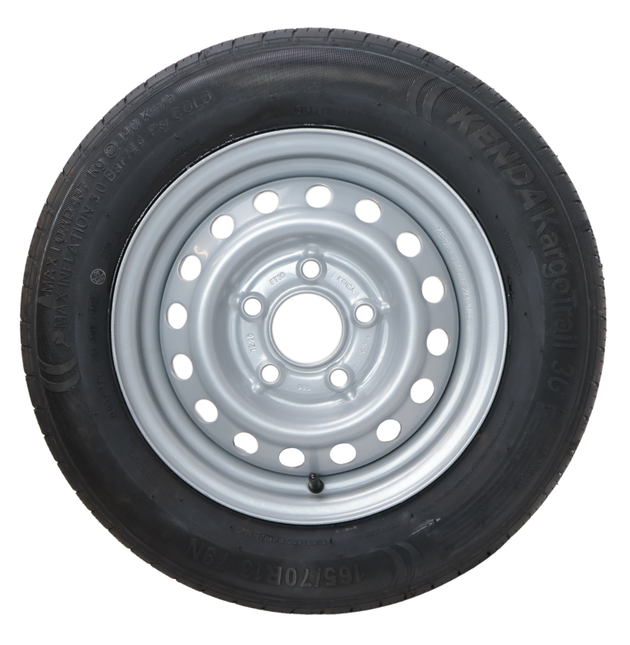 Kargotrail Roue complète de remorque - 165/70R13 - entraxe : 5x112 - capacité de charge : 437 kg - diamètre du moyeu : 67 mm