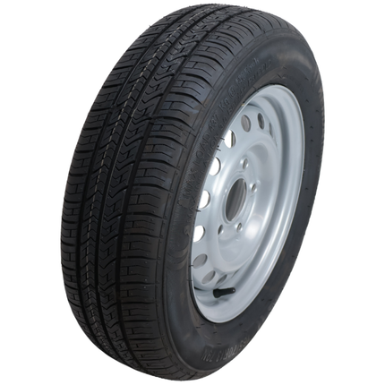 Kargotrail Roue complète de remorque - 165/70R13 - entraxe : 5x112 - capacité de charge : 437 kg - diamètre du moyeu : 67 mm