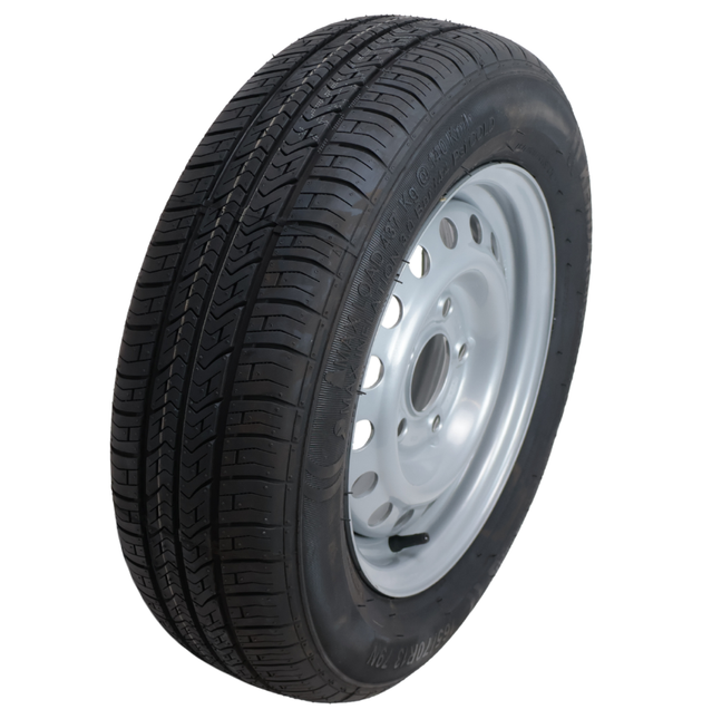 Kargotrail Roue complète de remorque - 165/70R13 - entraxe : 5x112 - capacité de charge : 437 kg - diamètre du moyeu : 67 mm