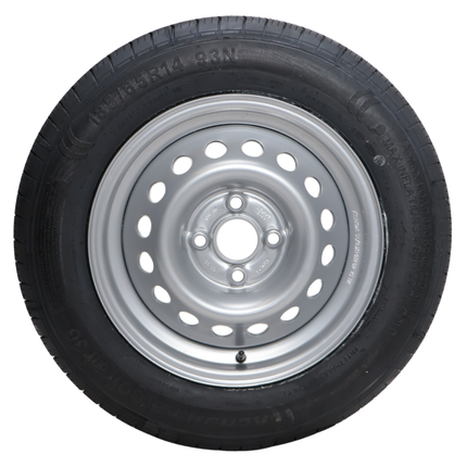 Kargotrail Roue complète de remorque - 185/65R14 - entraxe : 4x100 - capacité de charge : 650kg - diamètre du moyeu : 57mm
