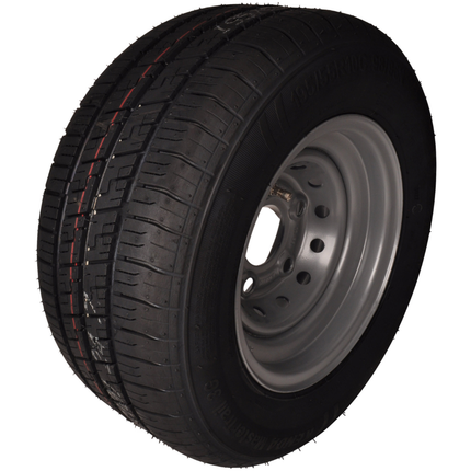 Kargotrail Roue complète de remorque - 195/55R10C - entraxe : 5x112 - capacité de charge : 750 kg - diamètre du moyeu : 67 mm - 10PR - ET-4