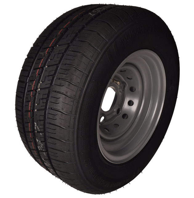 Kargotrail Roue complète de remorque - 195/55R10C - entraxe : 5x112 - capacité de charge : 750 kg - diamètre du moyeu : 67 mm - 10PR - ET-4