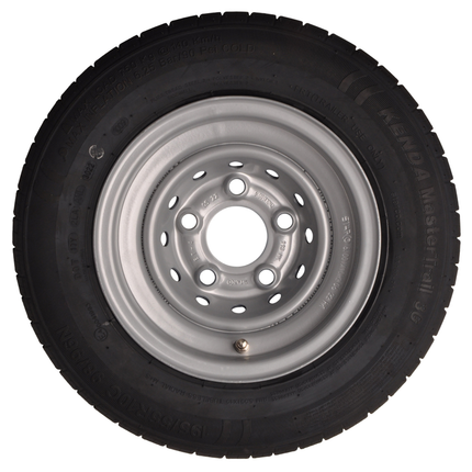 Kargotrail Roue complète de remorque - 195/55R10C - entraxe : 5x112 - capacité de charge : 750 kg - diamètre du moyeu : 67 mm - 10PR - ET-4