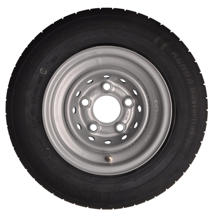 Kargotrail Roue complète de remorque - 195/55R10C - entraxe : 5x112 - capacité de charge : 750 kg - diamètre du moyeu : 67 mm - 10PR - ET-4