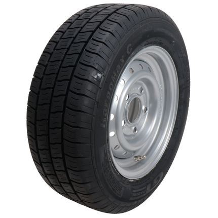 Kargotrail Roue complète de remorque - 195/60R12C - entraxe : 5x112 - capacité de charge : 900 kg - diamètre du moyeu : 67 mm