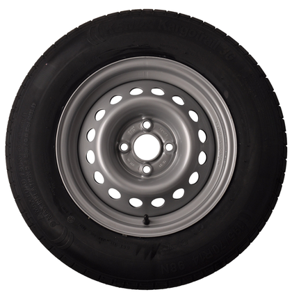 Kargotrail Roue complète de remorque - 195/70R14C - entraxe: 4x100 - capacité de charge: 710kg - diamètre du moyeu: 57mm