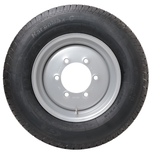 Kargotrail Roue complète de remorque - 225/75R16 - entraxe : 6x205 - capacité de charge : 1450 kg - diamètre du moyeu : 161 mm