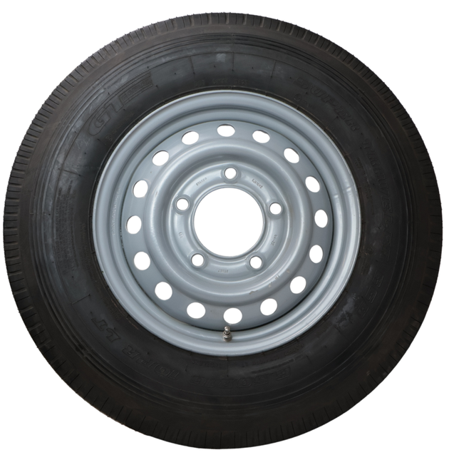 Kargotrail Roue complète de remorque - 6.50R16 - entraxe : 5x165.1 - capacité de charge : 900 kg - diamètre du moyeu : 114.6 mm