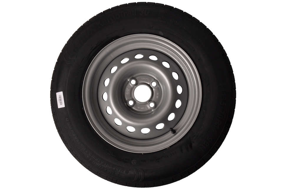 Kargotrail Roue de caravane 195/70R14C (4x100) 710kg moyeu 57mm