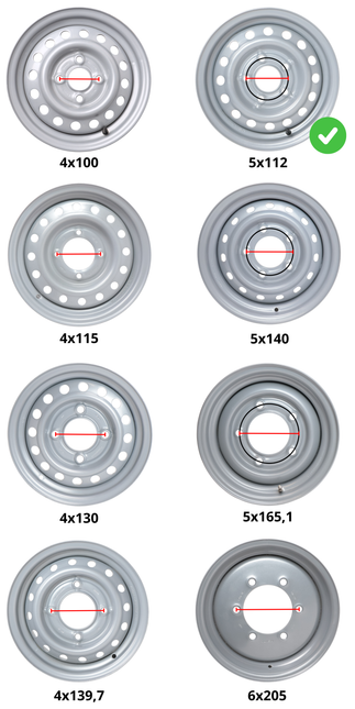 Kenda Jante de remorque 15 pouces - 5.50Jx15 - entraxe : 5x112 - capacité de charge : 900 kg - diamètre de moyeu : 67 mm - ET30
