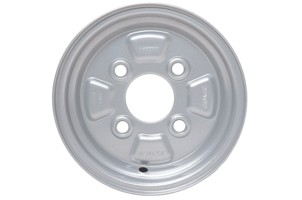 Kenda Jante de remorque 8 pouces - 2.50Ax8 - entraxe : 4x100 - capacité de charge : 345 kg - diamètre de moyeu : 60 mm - ET0