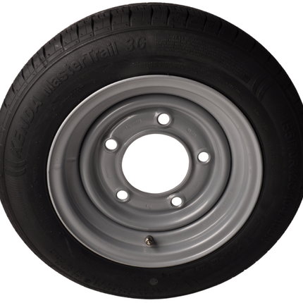 Kenda Roue complète 12 pouces - 185/60R12C Pneu + Jante - 5x165,1 - 900 kg - 114,6 mm diamètre moyeu