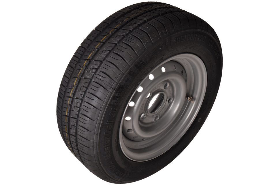 Kenda Roue complète 12 pouces - 185/60R12C pneu + jante - cercle de trous Mercedes : 5x112 - 900 kg - diamètre du moyeu: 67 mm