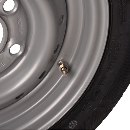 Kenda Roue complète 12 pouces - 185/60R12C pneu + jante - cercle de trous Mercedes : 5x112 - 900 kg - diamètre du moyeu: 67 mm