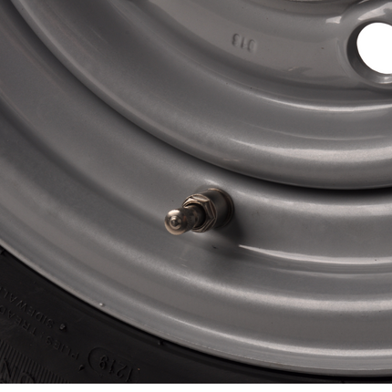 Kenda Roue complète 12 pouces - Pneu 155/70R12C + Jante - 5x165,1 - 900 kg - 114,6 mm diamètre moyeu