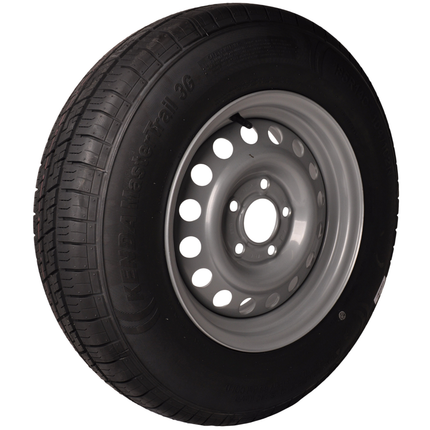 Kenda Roue complète 185R14C pneu + jante (cercle de trous 5x112) 900kg diamètre du moyeu: 67 mm