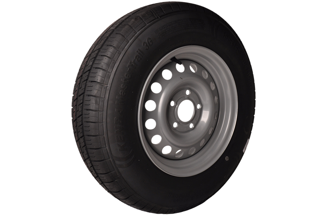 Kenda Roue complète 185R14C pneu + jante (cercle de trous 5x112) 900kg diamètre du moyeu: 67 mm