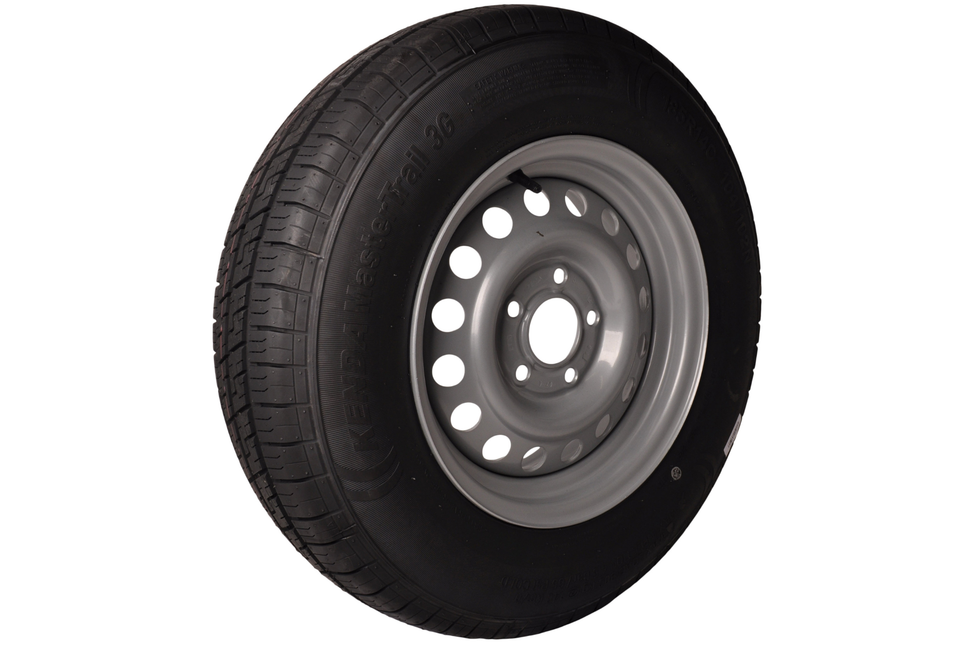 Kenda Roue complète 185R14C pneu + jante (cercle de trous 5x112) 900kg diamètre du moyeu: 67 mm