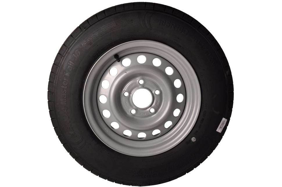 Kenda Roue complète 185R14C pneu + jante (cercle de trous 5x112) 900kg diamètre du moyeu: 67 mm