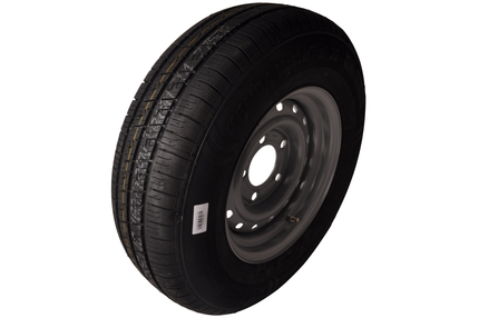 Kenda Roue complète 195R14C pneu + jante – Entraxe Mercedes 5x112 – Capacité de charge 950 kg – Diamètre du moyeu 67 mm