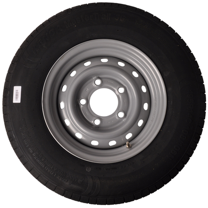 Kenda Roue complète 195R14C pneu + jante – Entraxe Mercedes 5x112 – Capacité de charge 950 kg – Diamètre du moyeu 67 mm