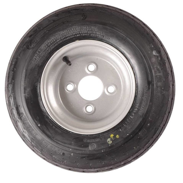 Kenda Roue complète 8 pouces 16.5x6.50-8 pneu + jante - Opel diamètre de trou : 4x100 - 6PR - 360 kg - 60 mm diamètre moyeu