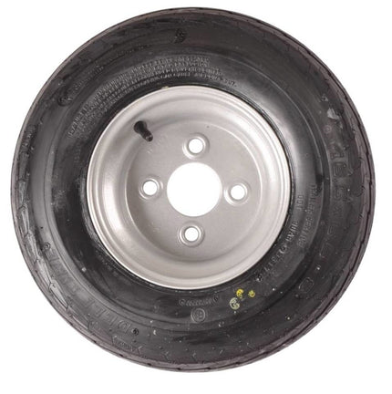 Kenda Roue complète 8 pouces 16.5x6.50-8 pneu + jante - Opel diamètre de trou : 4x100 - 6PR - 360 kg - 60 mm diamètre moyeu